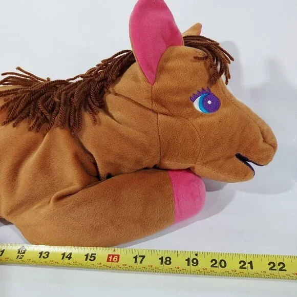 Lisa Frank Rainbow Chaser 22" Brown Horse Plush Vintage 1990's - Picture 6 of 13